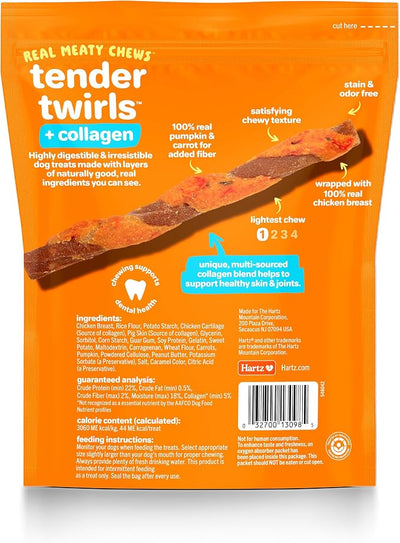 Oinkies Tender Twirls + Collagen Rawhide‑Free Dog Chews, 20 Count