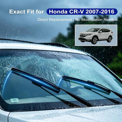 EMITHSUN® 26"+16" Windshield Wiper Blades for Honda CR-V CRV 2007-2016 | OEM Quality Replacement, Easy Installation, Streak Free, All Weather, Pack Of 2