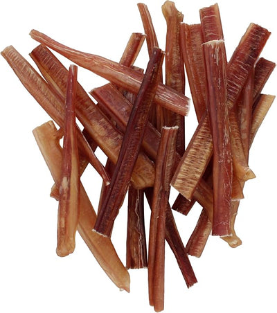 GigaBite Bully Sticks for Dogs All Natural Beef Pizzle Dog Chews, Odor & Rawhide Free Dog Treats, Long Lasting High Protein Chews Digestible Dental Dog Treat - Sticks (Half-cut 6"), Pack of 80
