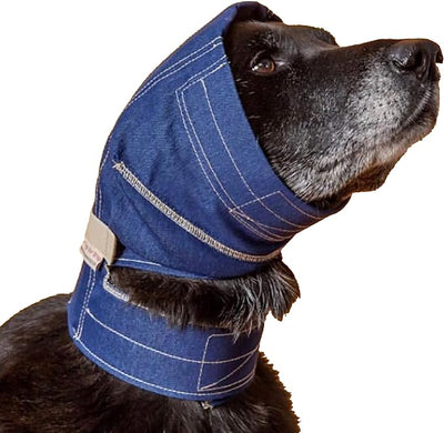 No Flap Ear Wrap (Denim, X-Small)