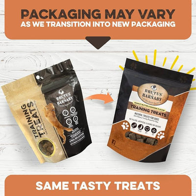 BRUTUS & BARNABY Training Treats for Dogs (8 oz / ~200 Ct) – Peanut Butter & Banana, All-Natural Soft Low Calorie Puppy Training Treats, Healthy Mini-Sized Small Dog Bites for All Breeds