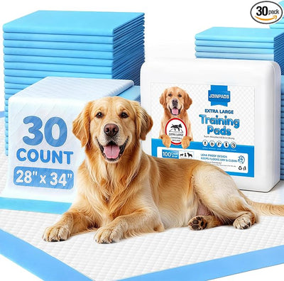 Dog Pee Pad, Puppy Potty Training Pet Pads Dog Pads Extra Large Disposable Super Absorbent & Leak-Free Pee Pads 28"x34"