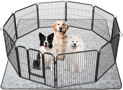 Qeils Reusable Puppy Pads, Washable Pee Pads for Dogs, Waterproof Non Slip Wee Wee pad, Absorbent and Leakproof Training Mats for Potty, Crate, Playpen, Bed, Sofa, 72"x 72"