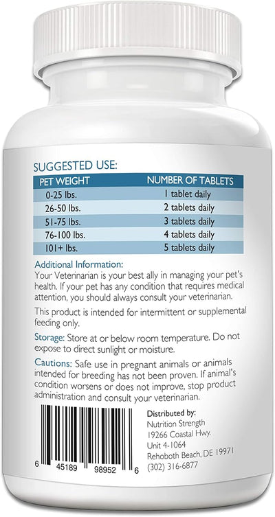 Coenzyme Q10 for Dogs Grain-Free Supplement, Ubiquinol - The Electron-Rich Form of CoQ10, Promotes Heart Health, Cognitive and Energy Support for Dogs, 120 Chewable Tablets