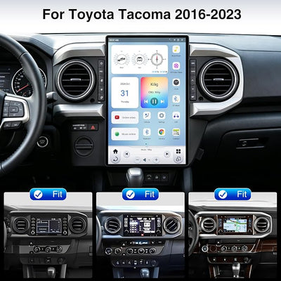LINKSWELL GEN6 13 Inch Car Radio for Toyota Tacoma 2016-2023, Android Car Stereo Replacement Upgrade with Qualcomm 8-Core, 8+128G Wireless CarPlay Android Auto Bluetooth 4G LTE