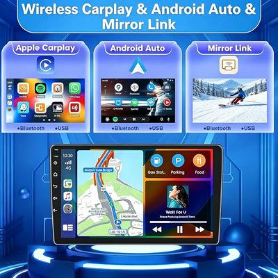 4+64G Car Stereo for Saturn Vue 2008-2010, for Saturn Astra 2008-2009 | 7inch Touchscreen,Android 15 with Wireless CarPlay Android Auto,Bluetooth GPS WiFi SWC FM Mirror Link Backup Camera