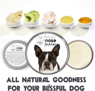 The Blissful Dog Boston Terrier Nose Butter, Versatile Dog Nose Balm for Dry Nose, Handcrafted Nose Moisturizer, Easy-to-Apply Dog Essentials, Unscented