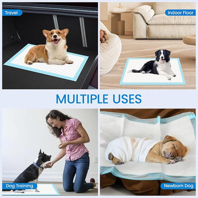 28" x 30" Dog Pee Pads Extra Large, Super Absorbent Leakproof Quick Drying Pee Pads, Training Puppy Pads Disposable Pee Pads for Dogs - 50 Count