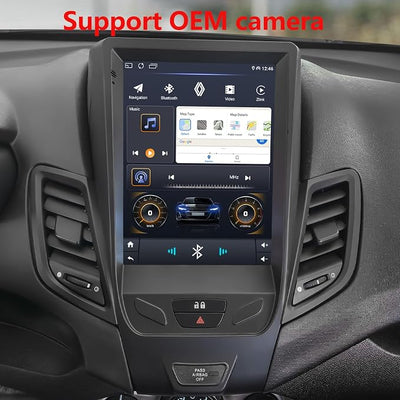 9.7 inch IPS Touchscreen Car Stereo, Android Auto Navigation, GPS Radio, Media Player for Ford Fiesta 2009-2020 (4+64G)