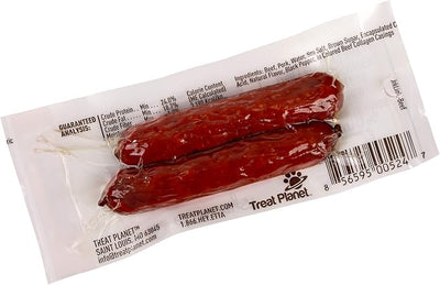 etta says! Deli Sausages - Premium All Natural Beef Meat Treats for Dogs - High Protein Dog Chews - Human Grade - Made in The USA (6 Count Pack of 1)