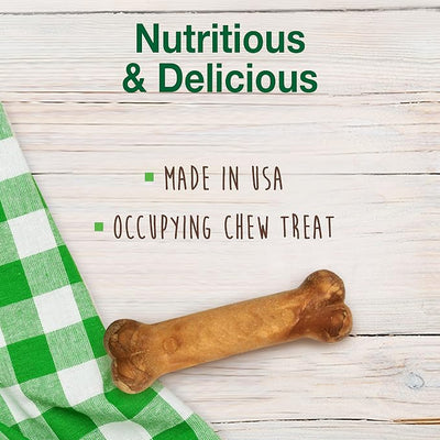 Nylabone Healthy Edibles Natural Dog Chews, Long Lasting Bones for Dogs, Roast Beef Flavor Dog Treats, Small (3 Count) (Pack of 2)
