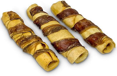 Wild Eats Water Buffalo Retriever Style Cheek Roll Dog Chews - 3 Pack (Long Lasting Chews, Treats, Bones for Aggressive Chewers & Large Dogs) Great Substitute Pig Ears Dogs