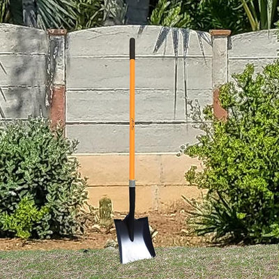 Ashman Heavy-Duty Transfer Shovel (6 Pack) with 47-Inch long Durable Handle and Blade- Ideal for Construction, Landscaping, Gardening, and Snow Removal- Durable, Rust-Resistant, and Multipurpose Scoop