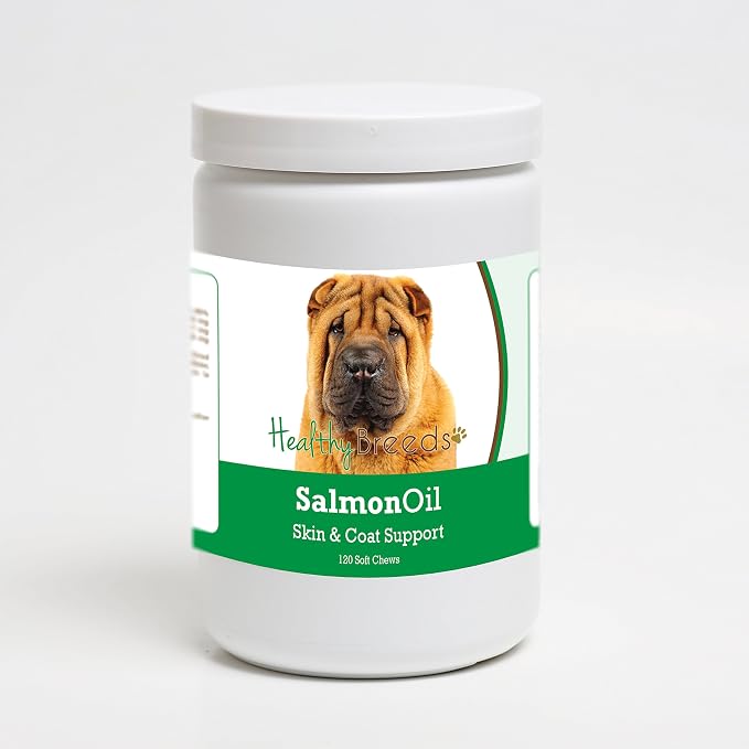 Healthy Breeds Chinese Shar Pei Salmon Oil Soft Chews 120 Count