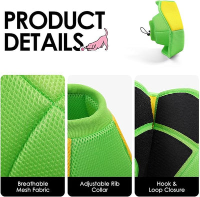 AOFITEE Dog Cone - Soft Dog Cone to Stop Licking, Comfy Cones for Dogs After Surgery, Adjustable Dogs Cones Collar Elizabethan Pet E-Collar for Medium Pets, Pet Recovery Collar, YellowGreen Medium