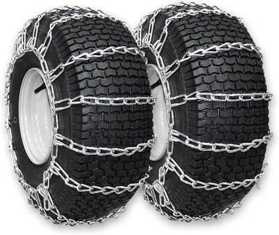 OakTen Set of 2 Tire Chains 4.00/4.80x8, 16x4.8x8 for Snow Blower and Snow Thrower, 2-Link Design for Enhanced Traction