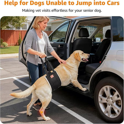LOOBANI Dog Lift Harness for Back Legs, Portable Dog Sling for Large Dogs Hind Leg Support, Comfortable Supports Helps Canie Hip Arthritis K9 Cruciate Ligament Rehabilitation