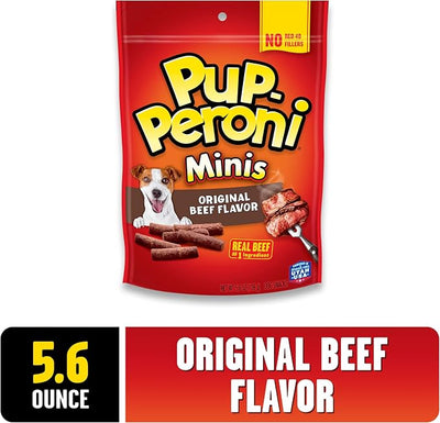 Pup-Peroni Dog Treats, Original Beef Flavor, 7.8 Ounce (Pack of 4), Made with Real Beef