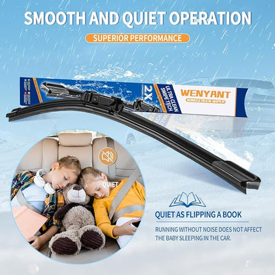 26"/23"/12" Windshield Wipers Compatible with Benz GL-Class 2013-2016 GL450 GL350 GL550 ML-Class 2012-2015 Front and Rear Wiper Blades for My Car Automotive Replacement (Set of 3)