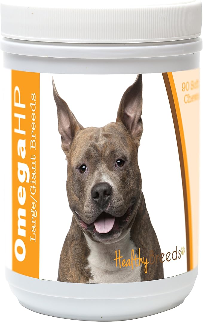 American Staffordshire Terrier Omega HP Fatty Acid Skin and Coat Support Soft Chews 90 Count