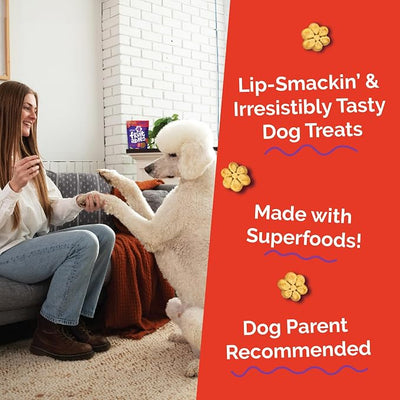 Fruitables Baked Dog Treats, Healthy Pumpkin Treat for Dogs, Low Calorie & Delicious, Made Without Wheat, Corn and Soy, Made in the USA, Allergy Friendly, Crispy Bacon and Apple Flavor, 32 oz