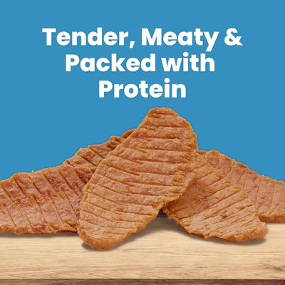 Blue Buffalo Nudges Chicken & Duck Jerky Cuts Natural Dog Treats, Oven-Roasted, Healthy Reward or Training Treat, Made in the USA with Real Chicken & Duck, No Artificial Preservatives, 36 oz.
