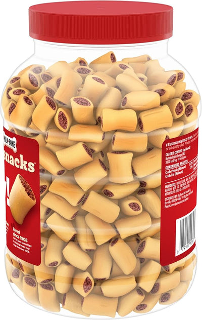 Milk-Bone Dog Treats Bundle: MaroSnacks Beef 40 Ounce + Flavor Snacks Small Biscuit 24 Ounce