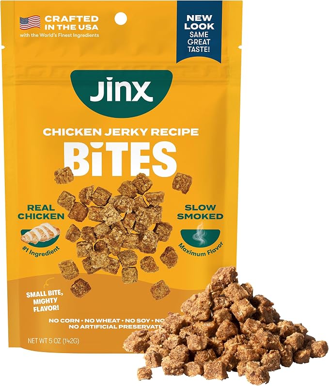 Chicken Bites Jerky Dog Treats - Soft & Chewy, All Natural Dog Jerky Treats with Cage-Free Chicken - Pet Products for All Dogs (Puppies, Adults & Seniors) - 5oz