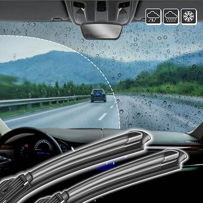 Windshield wiper baldes, 24" + 16" Front Window Wiper Blades Model: 18O13B (set of 2)