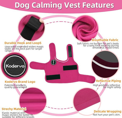Dog Anxiety Jacket, Skin-Friendly Dog Calming Shirt - Dog Coat for Thunder, Fireworks, Vet Visits and Separation - Keep Pet Calm Without Medicine & Training, Army Green, XX-Large