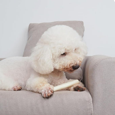MON2SUN Dog Rawhide Rolls Twist Sticks 6.5 Inch Chew Treats Natural Flavor 60 Count for Puppy and Small Dogs