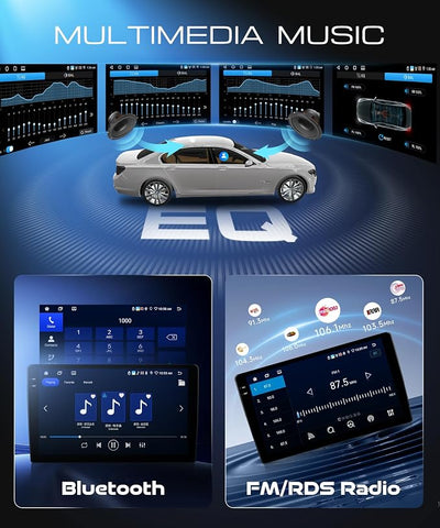 Android Car Radio for Nissan Altima 2008-2012 with Wireless CarPlay Android Auto, Orderich 4G+128G 9 Inch Touchscreen Car Stereo Mirror Link GPS Navigation WiFi Bluetooth FM RDS EQ SWC Backup Camera