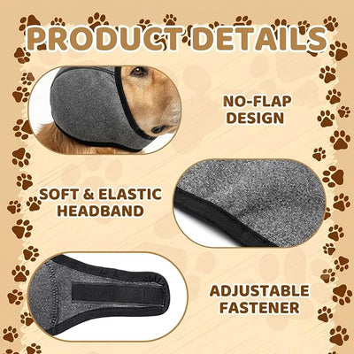 1 piece Dog Ear Wrap, No Flap Ear Wrap for Dogs Hematoma, Dog Ear Covers for Bath Water Protection, Dog Earmuffs for Sound Noise Red, Winter Ear Warmth Protection