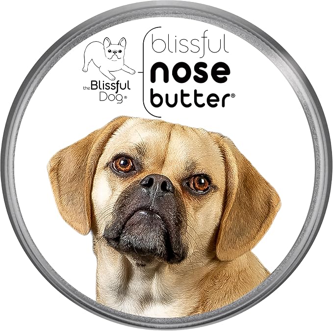 Puggle Nose Butter for Dry, Cracked Skin, Lick-Safe Dog Nose Balm with Moisturizing Shea Butter, Almond, Olive, and Essential Oils, Pet Supplies, Uncented, 2 oz.