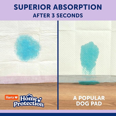 Hartz Home Protection Super Absorbent Odor Eliminating Lavender Scented No Leak Dog Pads,XL 30 count