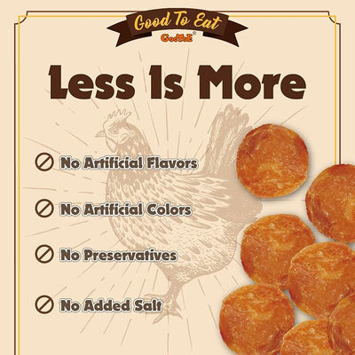 Gootoe Dog Treats, Chicken Jerky for Dogs - Dog Training Treats; High-Protein, Gluten-Free, Hypoallergenic, Grain-Free, Chicken Chips, 1 lb (Pack of 3)