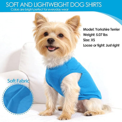 2 Pieces Chihuahua Clothes Summer Dog Shirts for Small Dogs Soft Small Dog Clothes Camouflage Pattern Breathable Pet Clothes for Yorkie Shih tzu Cat XXS~M (Small)