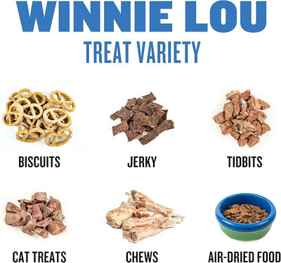 Winnie Lou Bison Burger Jerky Dog Treats – Limited Ingredient, Human Grade, Training Treats for Small, Medium & Large Dogs, USA Made, High Protein, Chews, Hypoallergenic, Sensative Stomach (2 Pack)