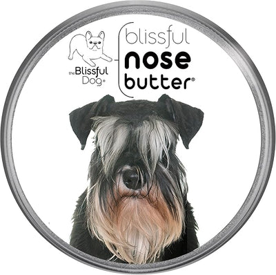 The Blissful Dog Schnauzer Nose Butter for Dry, Cracked Skin, Lick-Safe Dog Nose Balm with Moisturizing Shea Butter, Almond, Olive, and Essential Oils, Pet Supplies, Uncented, 4 oz.