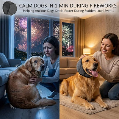 MCTOURY Noise-Protection Ear Muffs for Dogs: Fast Calms Dogs in 1 Minute | Noise Reduction During Fireworks/Thunderstorms - Anxiety Relife Ear Covers for Large Breeds Golden/Lab/Shepherd