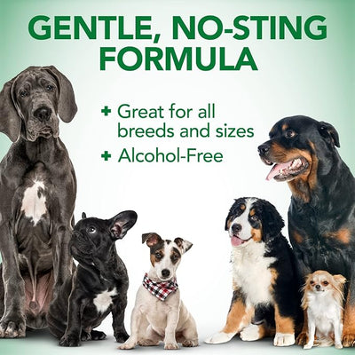 Vet's Best Dog Ear Relief Wash - Alcohol-Free No-Sting Formula - Controls Odors & Itching - Cleans Wax & Debris - 16 Ounces
