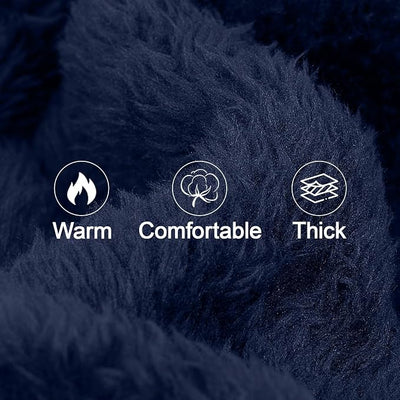 XPUDAC 3 Pack Dog Sweater, Dog Winter Clothes for Small Medium Dogs Girl Boys Fleece Pet Pajamas for Winter Christmas-XL（Blue,Navy,Grey