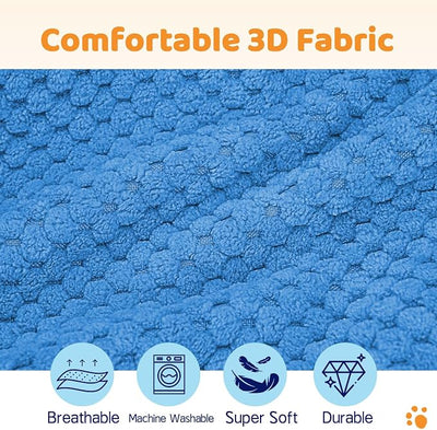 Supet Inflatable Dog Cone Collar for Dogs to Stop Licking, Dog Donut Collar After Surgery, Soft Pet Cone for Small Medium Large Dogs Blue 02 L