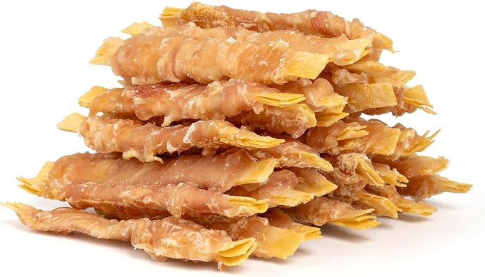 Rawhide Free Dog Treats, 4 Inch Chicken Wrapped Cod Fillet Dog Snacks for Small Dogs, Soft and Training Treats, 10.58oz (30 Count-Pack of 1)