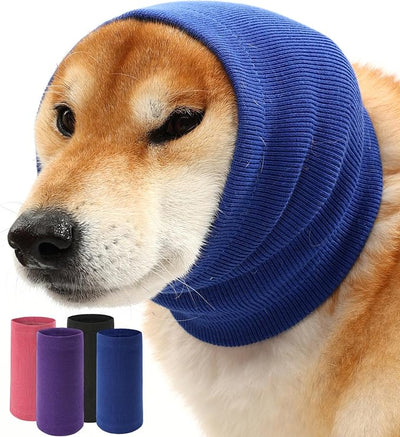 Dog Calming Hoodie Ear Muffs Noise Protection, Dog Hoodie Hematoma Ear Wrap, Ear Covers for Bath, Thunderstorms