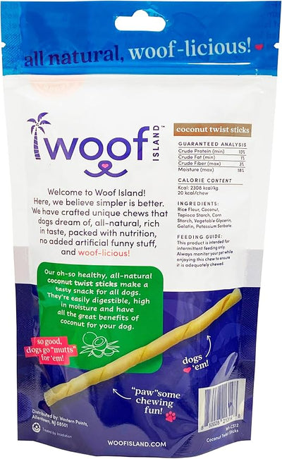 Coconut Doggie Chews - Premium, All Natural Coconut Pet Treats - Healthy Puppy & Vitamin Rich Rawhide Free Chews