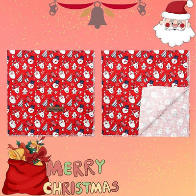 Lionheart Glory Christmas Bandana Kerchief - 1 Pack Washable Soft Scarf, Square Adjustable for Girl or Boy Dogs and Cats