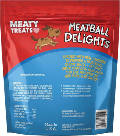 Meaty Treats Meatball Delights Chicken & Rice Flavor, 20-oz.
