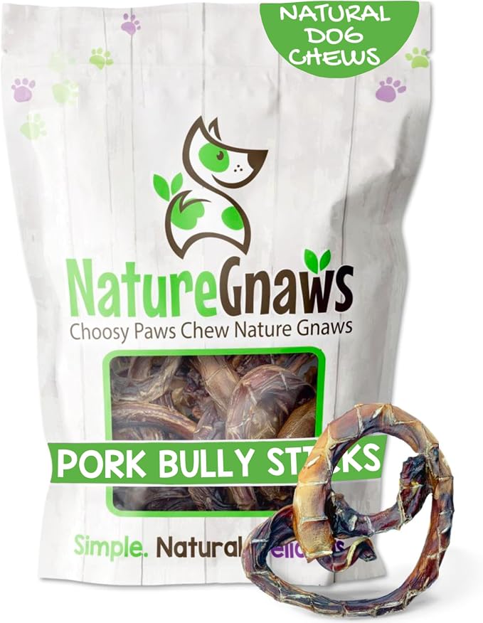 Pork Bully Stick Pretzels for Dogs 4-5" (15 Count) - Long Lasting for Light Chewers and Small Dogs - Natural Bacon Dog Chew Treats - Rawhide Free