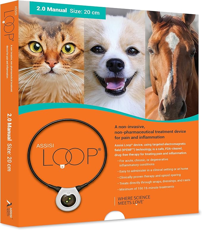 Loop 2.0 Manual tPEMF Device for Dogs, Cats, and Horses (20 cm)